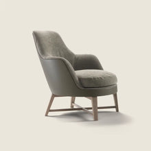 Laden Sie das Bild in den Galerie-Viewer, Guscio Soft Sessel (Holzgestell)