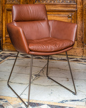 Laden Sie das Bild in den Galerie-Viewer, Faye Armlehnstuhl (Drahtkufengestell)