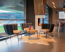 Laden Sie das Bild in den Galerie-Viewer, Gaia Lounge Armlehnsessel (4-Fuß-Rundrohrgestell)