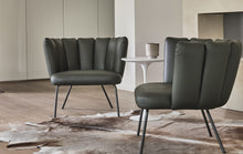 Laden Sie das Bild in den Galerie-Viewer, Gaia Lounge Armlehnsessel (4-Fuß-Rundrohrgestell)