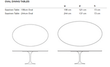 Laden Sie das Bild in den Galerie-Viewer, Saarinen Oval Esstisch
