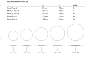 Saarinen Rund Esstisch
